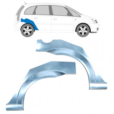 Sidovägg hjulhuskant för Opel Meriva 2003-2010 / Vänster+Höger / Set 9254