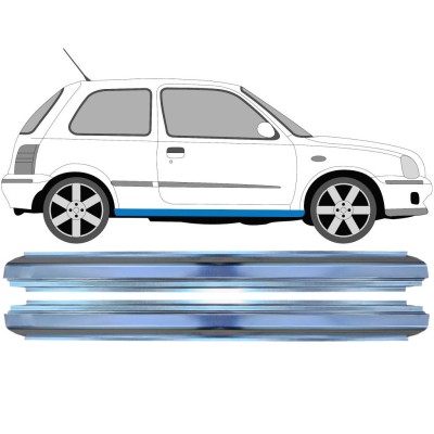 Tröskelplåt reparationspanel för Nissan Micra K11 1992-2003 / Vänster+Höger / Set 16148