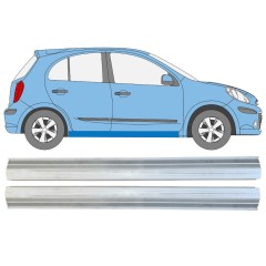 Tröskelplåt reparationspanel för Nissan Micra K13 2010-2017 / Vänster+Höger / Set 15215
