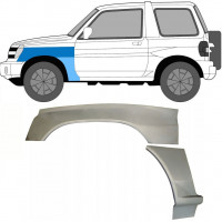 Reparationspanel till framskärm för Mitsubishi Pajero Pinin 1998- / Vänster / Set 10056