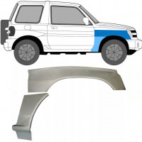 Reparationspanel till framskärm för Mitsubishi Pajero Pinin 1998- / Höger / Set 10055