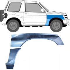 Reparationspanel till framskärm för Mitsubishi Pajero Pinin 1998-2007 / Höger / Set 10055