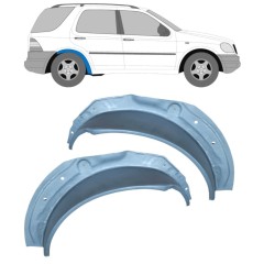 Hjulhus reparationsplåt för Mercedes M-Class ML W163 1998-2005 / Vänster+Höger / Set 16292