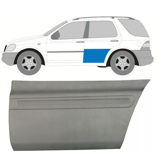 Reparationspanel för bakdörr för Mercedes M-Class ML W163 1998-2005 / Vänster 16091