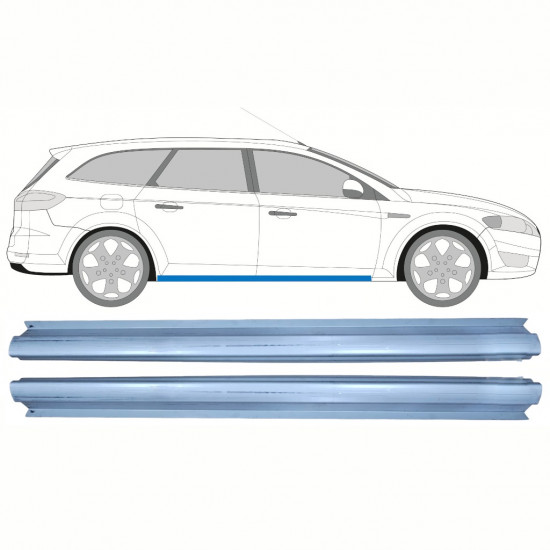 Tröskelplåt reparationspanel för Ford Mondeo 2007-2015 / Vänster = Höger (symmetrisk) / Set 10236