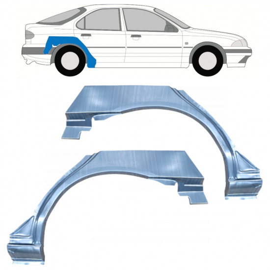 Sidovägg hjulhuskant för Ford Mondeo 1993-2000 / Vänster+Höger / Set 9918