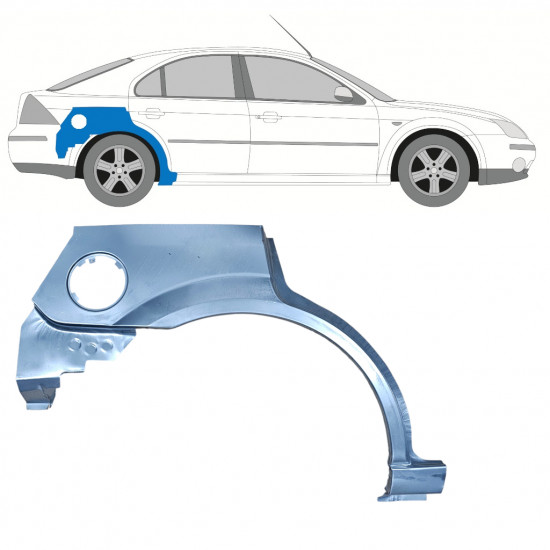 Sidovägg hjulhuskant för Ford Mondeo 2000-2007 / Höger 11034