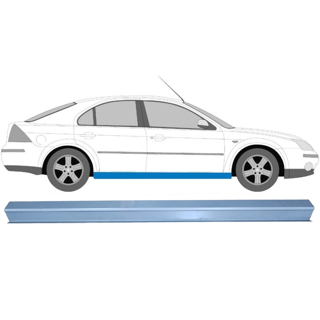 Tröskelplåt Reparationspanel För Ford Mondeo 2000-2007 / Vänster = Höger (Symmetrisk) 6611