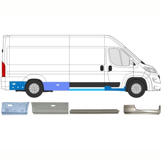 Reparationspanel set för Opel Movano 2021-2026 / Höger 16807