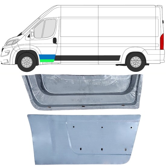 Inre + yttre fram dörrreparationspanel för Opel Movano 2021-2026 / Vänster 16479
