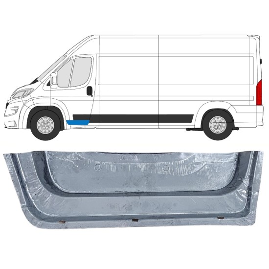 Inre fram dörrreparationspanel för Opel Movano 2021-2026 / Vänster 16476