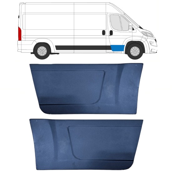 Fram dörrreparationspanel för Opel Movano 2021-2026 / Vänster+Höger / Set 16449