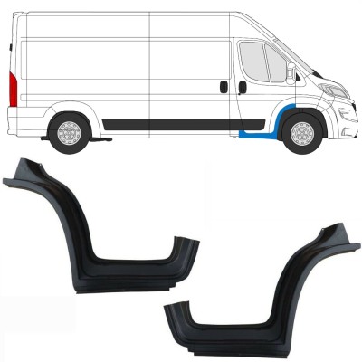 Reparationspanel för fram skärm med tröskel för Opel Movano 2021-2026 / Vänster+Höger 16411