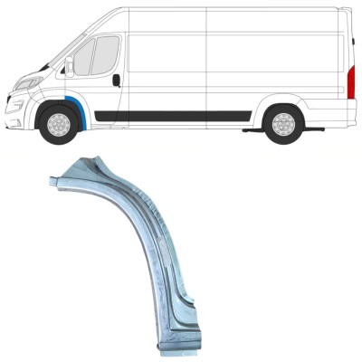 Framre hjulhus reparationspanel för Opel Movano 2021-2026 / Vänster 16410