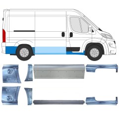 Reparationspanel set för Opel Movano 2021-2026 / Vänster+Höger 16534