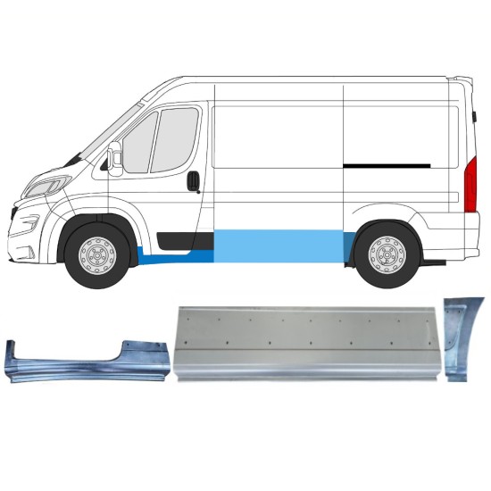 Reparationspanel set för Opel Movano 2021-2026 / Vänster 16532