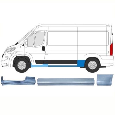 Reparationspanel set för Opel Movano 2021-2026 / Vänster / 16527