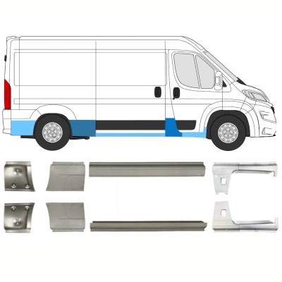 Reparationspanel set för Opel Movano 2021-2026 / Vänster+Höger 16444