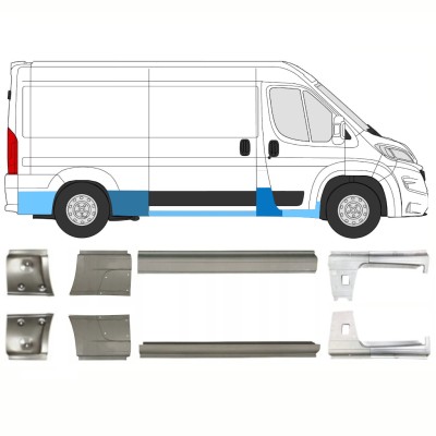 Reparationspanel set för Opel Movano 2021-2026 / Vänster+Höger 16445