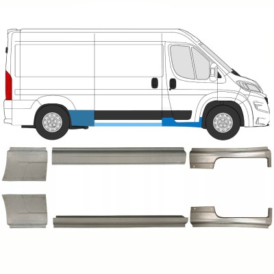 Reparationspanel set för Opel Movano 2021-2026 / Vänster+Höger 16427