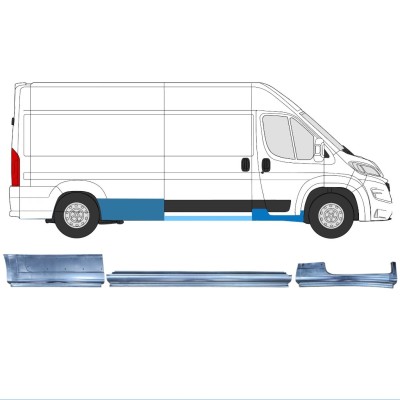 Reparationspanel set för Opel Movano 2021-2026 / Höger / 16524