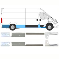 Reparationspanel set för Opel Movano 2021-2026 / Vänster+Höger / 16446