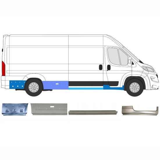 Reparationspanel set för Opel Movano 2021-2026 / Höger 16796
