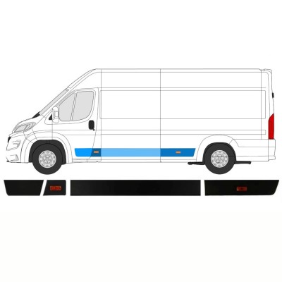 Prydnads skyddslister set för Opel Movano 2021-2026 / Vänster / 14425