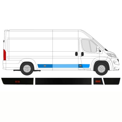 Prydnads skyddslister set för Opel Movano 2021-2026 / Höger / 14422