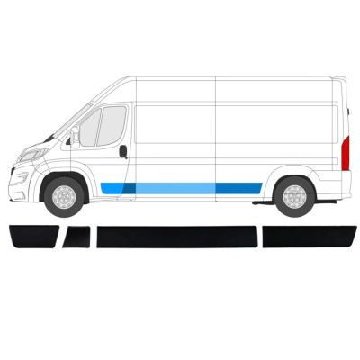 Prydnads skyddslister set för Opel Movano 2021-2026 / Vänster / 14419