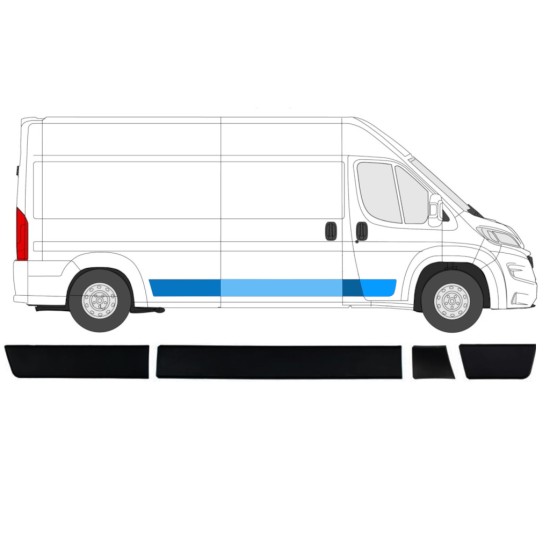 Prydnads skyddslister set för Opel Movano 2021-2026 / Höger / 14416