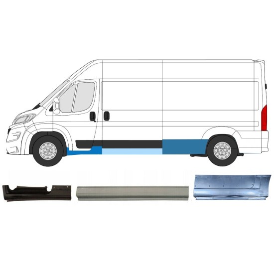 Reparationspanel set för Opel Movano 2021-2026 / Vänster 16538