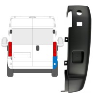 Bak hörn stötfångare 180 grader för Opel Movano 2021-2026 / Höger 15799
