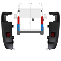 Bak hörn stötfångare 270 grader för Opel Movano 2021-2026 / Vänster+Höger / Set 15797