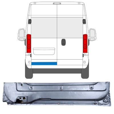 Reparationspanel för bakdörr för Opel Movano 2021-2026 / Vänster 16505