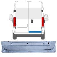 Reparationspanel för bakdörr för Opel Movano 2021-2026 / Höger 16504