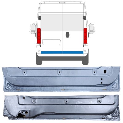 Reparationspanel för bakdörr för Opel Movano 2021-2026 / Vänster+Höger 16506