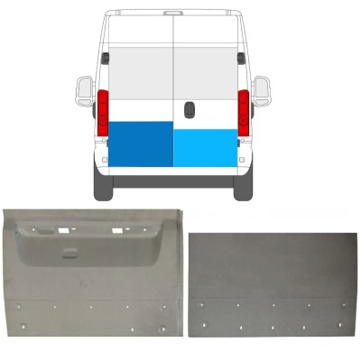Reparationspanel för bakdörr för Opel Movano 2021-2023 / Vänster+Höger / Set 16727