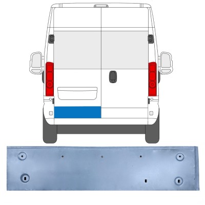 Reparationspanel för bakdörr för Opel Movano 2021-2026 / Vänster 16513