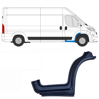 Reparationspanel för dörrtröskel för Opel Movano 2021-2026 / Höger 16412