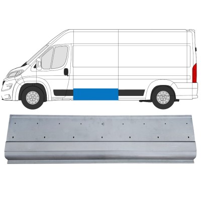 Reparationspanel för sidopanel med hål för list för Opel Movano 2021-2026 / Vänster 16430