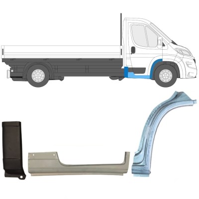 Reparationspanel set för Opel Movano 2021-2026 / Höger 17006