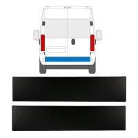 Prydnadslist skyddslister dörr bak för Opel Movano 2021-2026 / Vänster+Höger / Set 15791