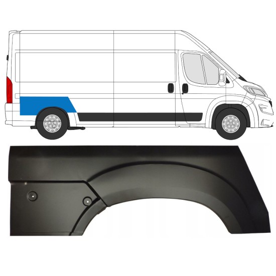 Sidovägg hjulhuskant för Opel Movano 2021-2026 / Höger 16441