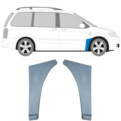 Reparationspanel till framskärm för Mazda MPV 1999-2006 / Vänster+Höger / Set 9419