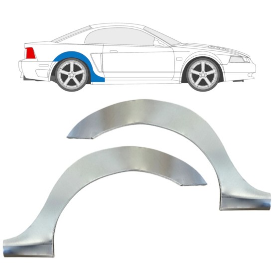 Sidovägg hjulhuskant för Ford Mustang 1999-2004 Grand / Vänster+Höger / Set 16841