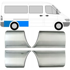 Sidovägg hjulhuskant för Mercedes Sprinter 1995-2006 / Vänster+Höger / Set 9613