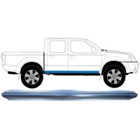 Tröskelplåt reparationspanel för Nissan Navara D22 1998-2005 / Vänster = Höger (symmetrisk) 8901