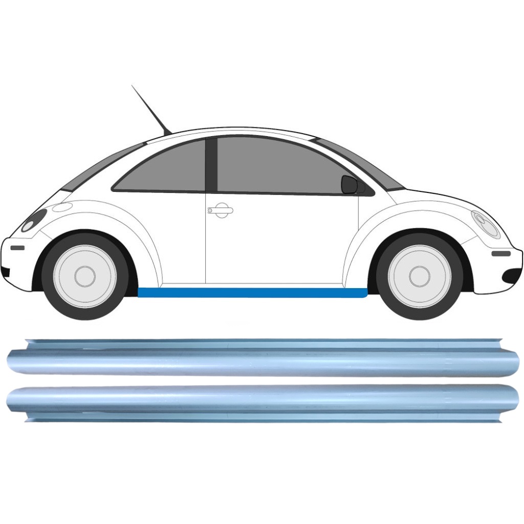 Tröskelplåt Reparationspanel För Volkswagen New Beetle 1998-2005 / Vänster+Höger / Set 9181
