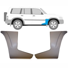 Nedre del av fram skärm reparationspanel för Nissan Patrol Y61 GY61 1997-2009 / Vänster+Höger / Set 9625